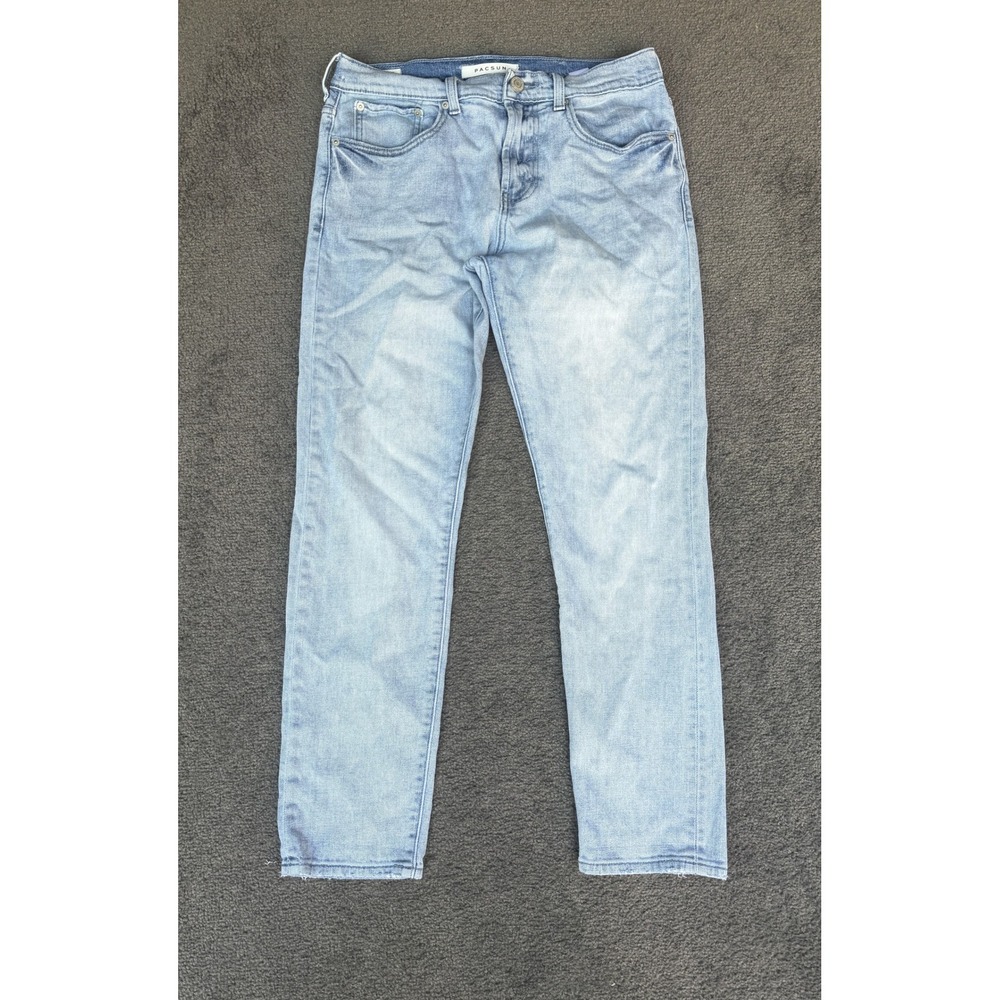 PacSun Slim Taper Jeans Mens 30x30 Light Wash Blue Denim Stretch PT-644